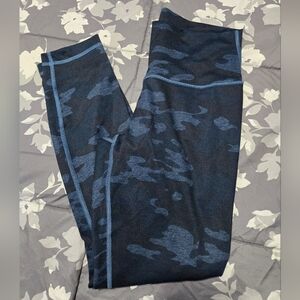 Blue Camouflage Leggings